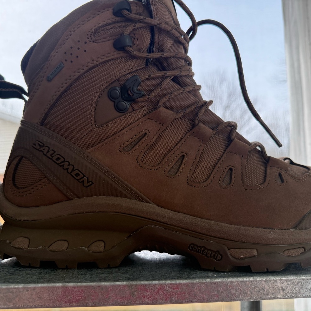 Beautiful Salomon Men's Dark Brown Outdoor Boots size 9 1/2 - Picture 8 of 12